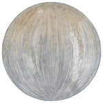 Uttermost - Uttermost Tio Metal Wall Decor - This Solid Iron Wall Disc Is Hand Painted In Ombre Brushstrokes Of Gray And Light Yellow Tones Sealed With A Glossy Coating.
