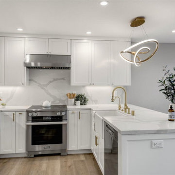 Calcatta Gold- Kitchen and First Floor Remodel