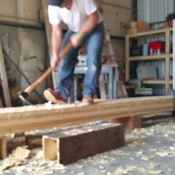 Adze surfaced Pine box beams - Products