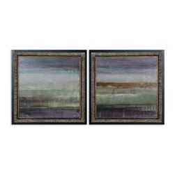 www.essentialsinside.com: purple rain wall art, set of 2 - Artwork