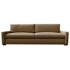 Nativa Interiors Revolution Sofa 105", Brown, Depth: Classic