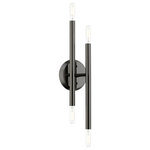 Livex Lighting - Soho 4 Light Black Chrome ADA Sconce - An iconic wall sconce, the Soho features a black chrome finish. Ideal for bathrooms, dining room settings or entryways, these space-aged inspired pieces are so versatile they can be incorporated into a variety of interiors.