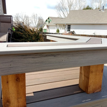 Custom FiberOn Deck and Cedar Pergola