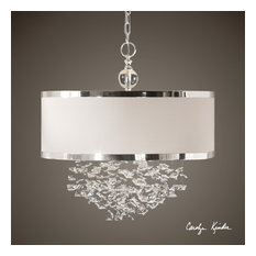 Uttermost Fascination 3-Light Silken Drum Pendant