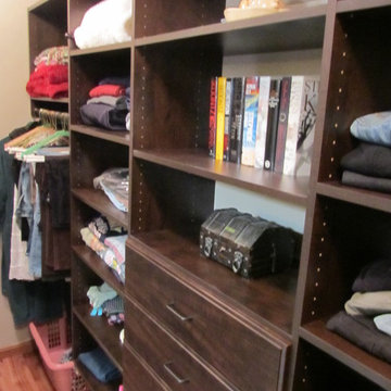 Transitional Master Bathroom and walk-in closet