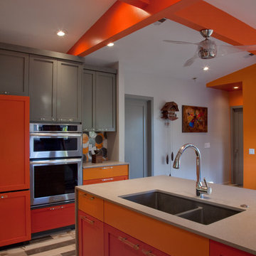 Gradient of Orange Kitchen
