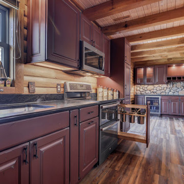 Log Home Custom Kitchen
