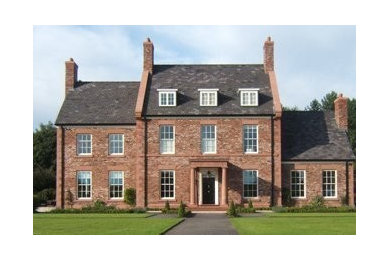 Photo of a large traditional home in Cheshire.