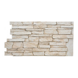 143-BRECKENRIDGE DEEP WIDE STACKED DESIGN WALL PANEL - 24"H - Wall Panels