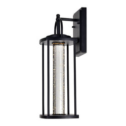 CWI Lighting - Greenwood LED Outdoor Black Wall Lantern - Outdoor Wall Lights And Sconces