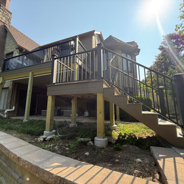 Composite Deck w/ Under Deck Ceiling in Overland Park, Kansas