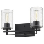 Acclaim Lighting - Acclaim Lighting Orella 2-Light Sconce, Matte Black Finish - Modern lines, materials, and finishes provide a suOrella 2-Light Sconc Matte BlackUL: Suitable for damp locations Energy Star Qualified: YES ADA Certified: n/a  *Number of Lights: Lamp: 2-*Wattage:100w Medium Base bulb(s) *Bulb Included:No *Bulb Type:Medium Base *Finish Type:Matte Black