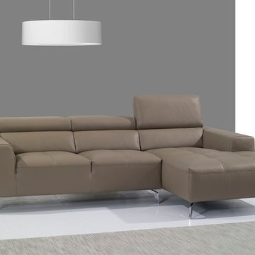 A978b Burlywood Premium Italian Leather Sectional Sofa
