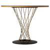 Wire 36" Dining Table, Gold