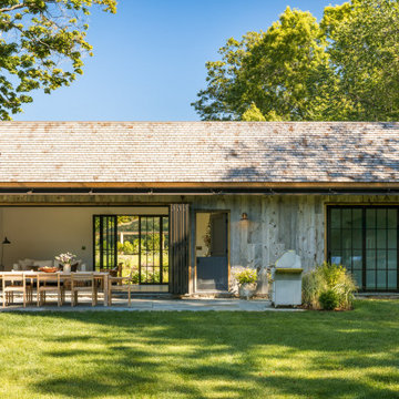 Barn-Inspired ADU & Guest Cottage in NY with NanaWall Steel Effect Doors