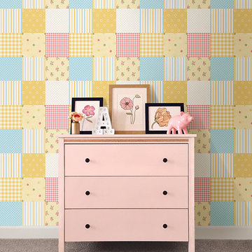 Honey Patchwork Wallpaper