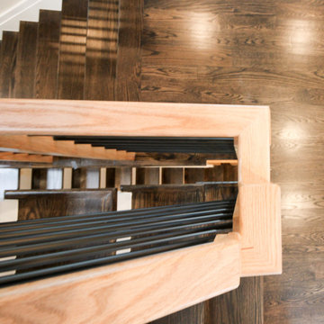 Project #69 | Contemporary Staircase with Horizontal Metal Rods