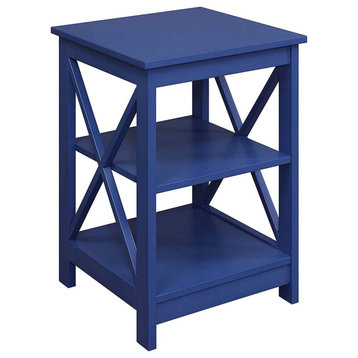Cobalt Blue Nightstand End Side Bedside Table