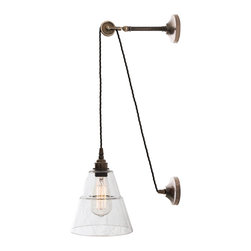 RIGALE COOLIE INDUSTRIAL PULLEY WALL LIGHT - Wall Lights