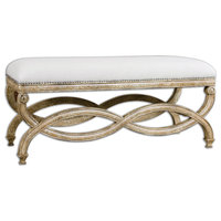 Karline Natural Linen Bench