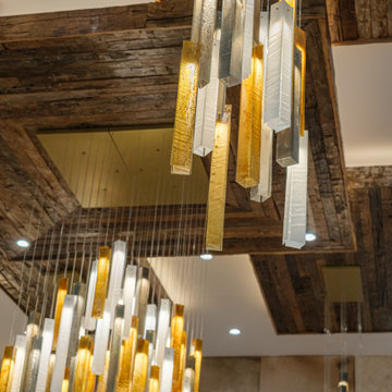 Layered Glass Lighting Creating Depth and Texture