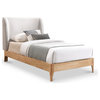 Ventura Upholstered Bed, Grey, Twin