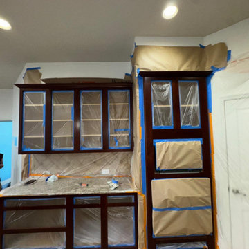 Cabinet Door Preparation & Painting Process