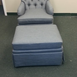 Tufted Chair with Ottoman - Products