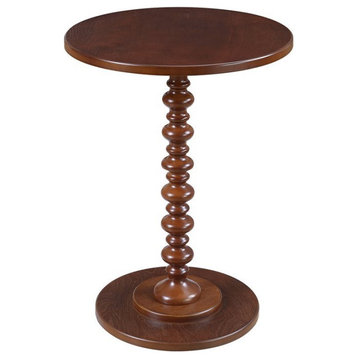 Convenience Concepts Palm Beach Spindle Table in Mahogany Wood Finish