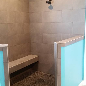 River Rock Shower Floor