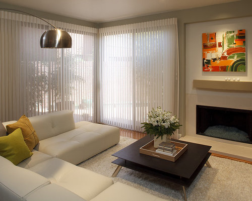 Curtains Over Vertical Blinds | Houzz