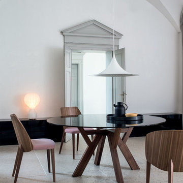 Trigono Round Dining Table, Bross Italy