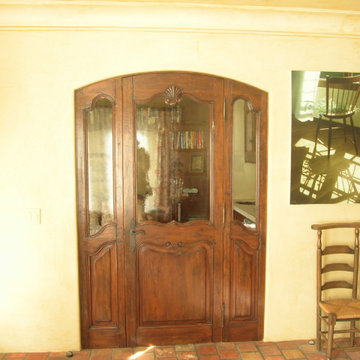 Carved door