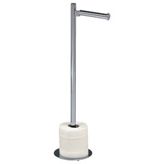 DW 10, Freestanding Reserve Toilet Paper Holder in Polished Chrome