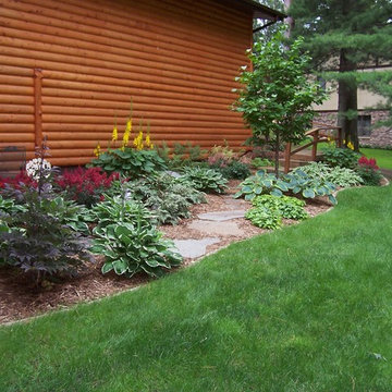 Front entries, sidewalks, paths and steps