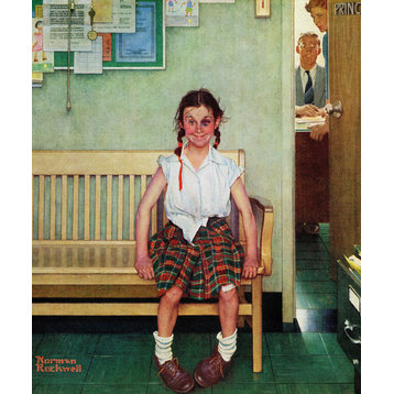 "Shiner" Painting Print on Canvas by Norman Rockwell