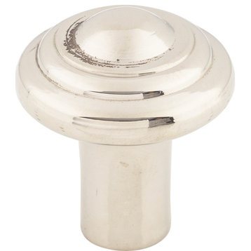 Top Knobs M2034 Button 1-1/4 Inch Mushroom Cabinet Knob - Polished Nickel