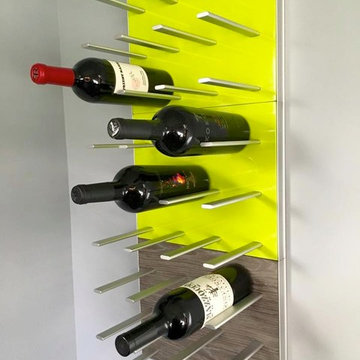 STACT Wine Racks - Citrus Green & Gray Oak
