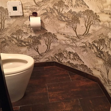 Japanese Inspired Powder Bathroom