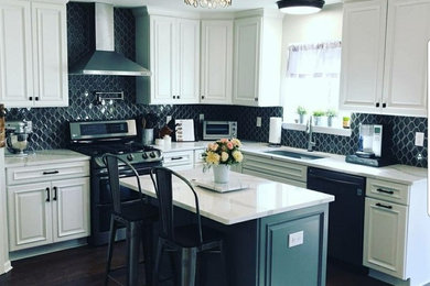 Kitchen - contemporary kitchen idea in Detroit