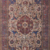 Ivory,Red,Blue,Gold Printed Loren Area Rug, 2'6"x7'6"