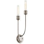 Kichler Lighting - Kichler Lighting 52259CLP Hatton - Two Light Wall Bracket - Hatton's refined and vintage industrial style is jHatton Two Light Wal Classic Pewter *UL Approved: YES Energy Star Qualified: YES ADA Certified: n/a  *Number of Lights: Lamp: 2-*Wattage:75w A19 bulb(s) *Bulb Included:No *Bulb Type:A19 *Finish Type:Classic Pewter