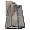 CHLOE Lighting EMERSON 1-Light Rubbed Bronze Outdoor Wall Sconce 12"