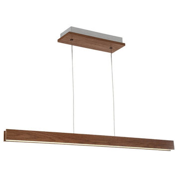 Modern Forms Drift 3" Pendant Lights/Linear Pendant in Dark Walnut