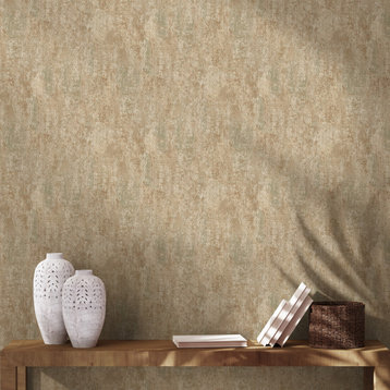 Scratched Concrete Textured Non Woven Wallpaper, Rust Beige, Sample