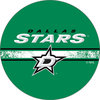 NHL Chrome Swivel Barstool With Back, Dallas Stars