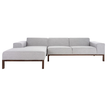 Mila Mid Century Sectional LAF Light Gray