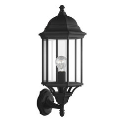 Sea Gull - Large 1-Light Uplight Outdoor Wall Lantern, Black - Outdoor Wall Lights And Sconces