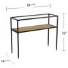 Sheringham Glass-Top Console Table