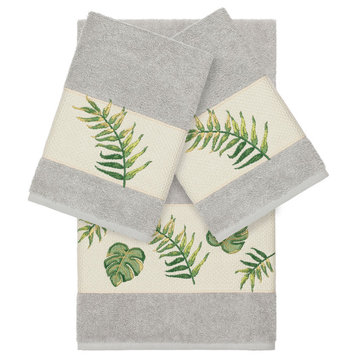Zoe 3 Piece Embellished Towel Set